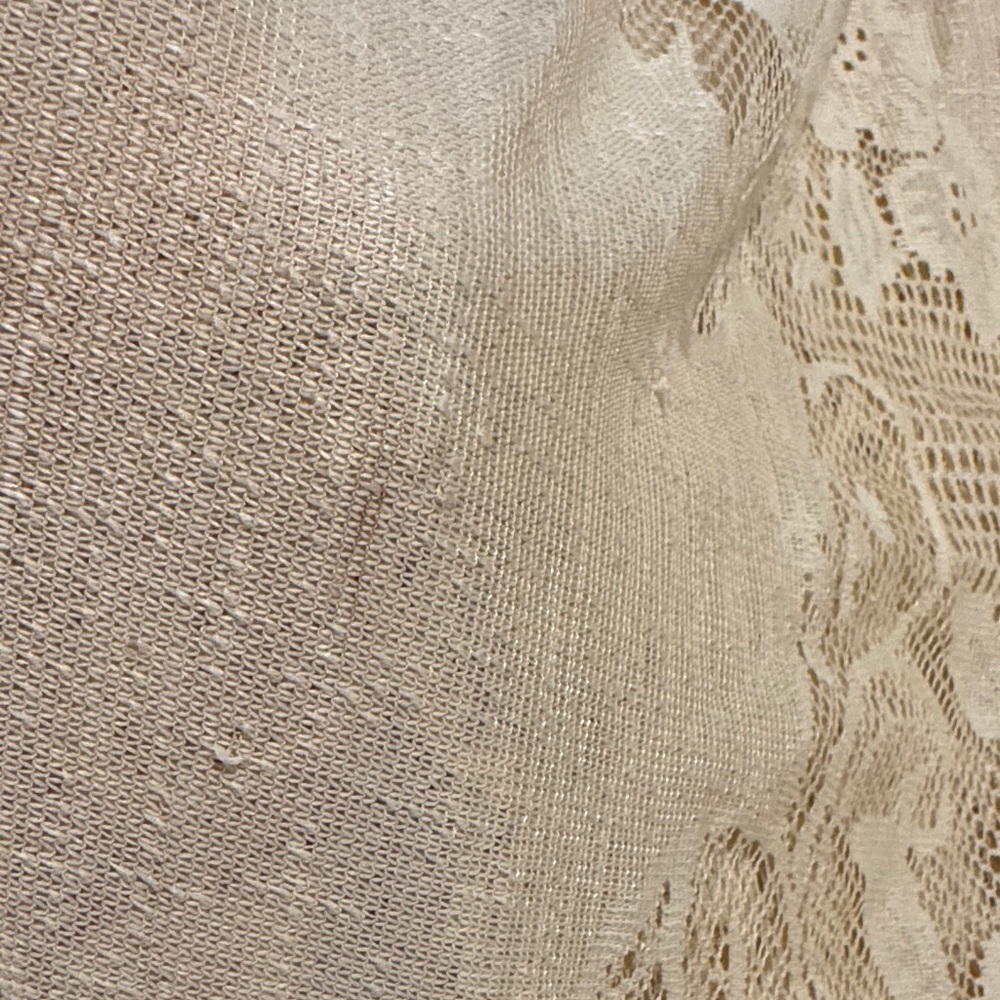 Light Yellow Lace Fringe Long-Sleeve Kimono Dress - Picture 12 of 12